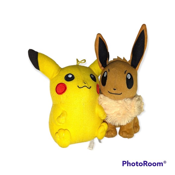Pikachu and Eevee Plush Toy - Picture 1 of 4